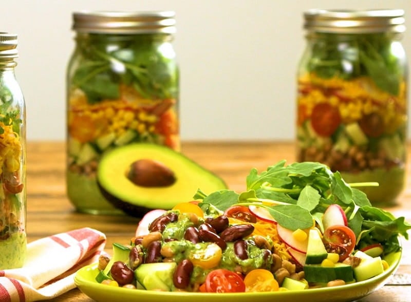 A taco salad that's perfect for a Labor Day picnic