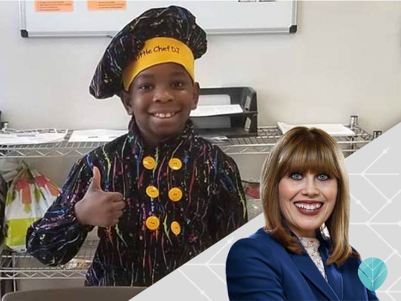 Little Chef DJ's specialties? Vegan mac and cheese and teaching about eating healthy